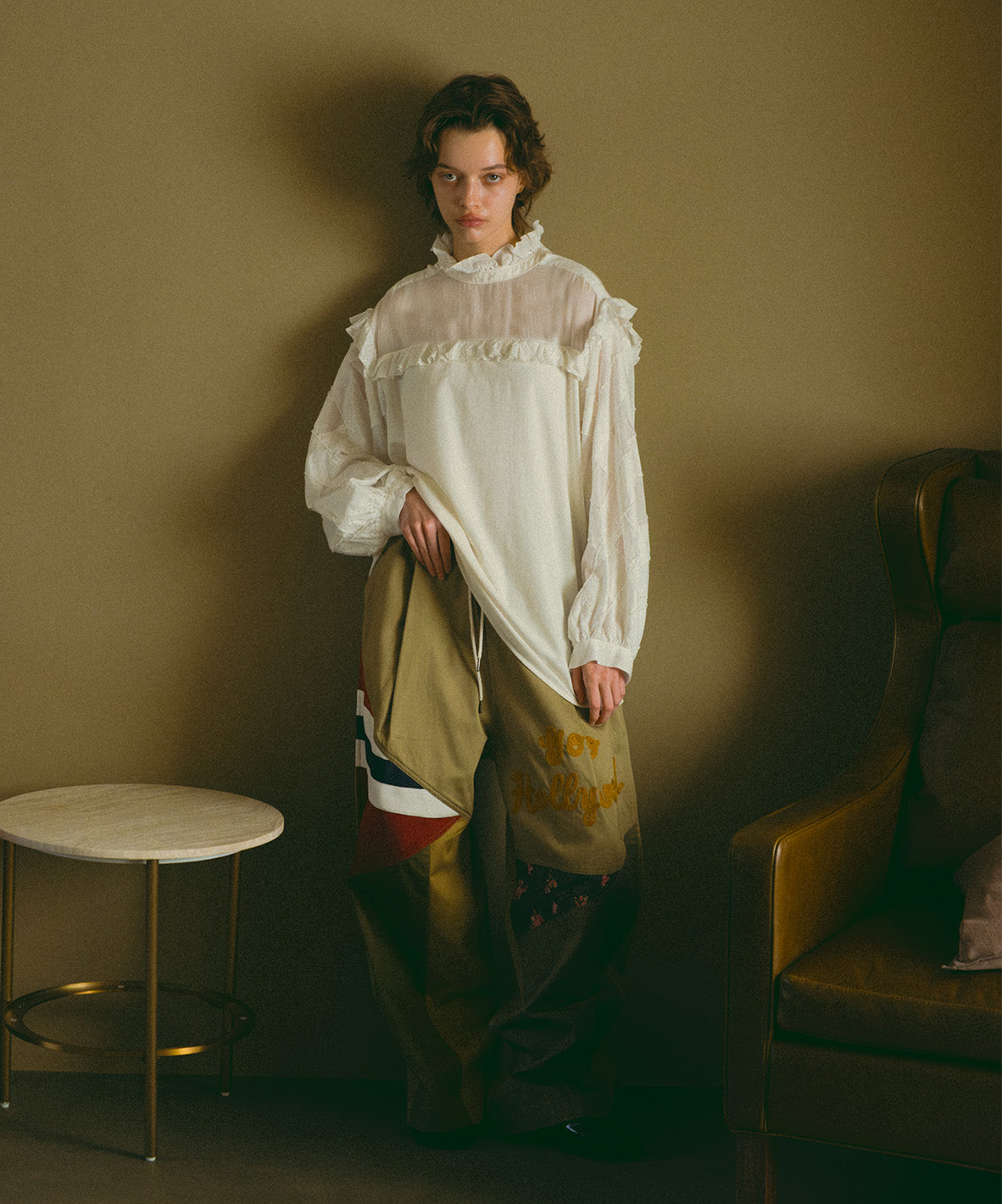 Cutwork Cloth Blouse