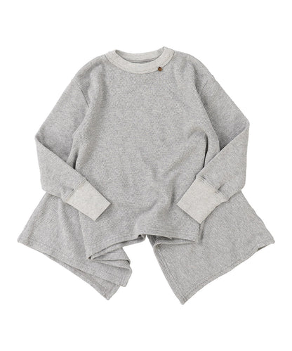 Glitter Waffle Unique Hem Tee