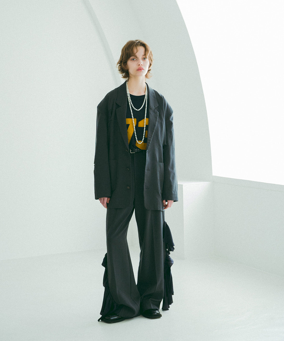 Ruffle Slacks