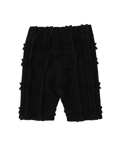 Chenille Corduroy Knit Biker Shorts