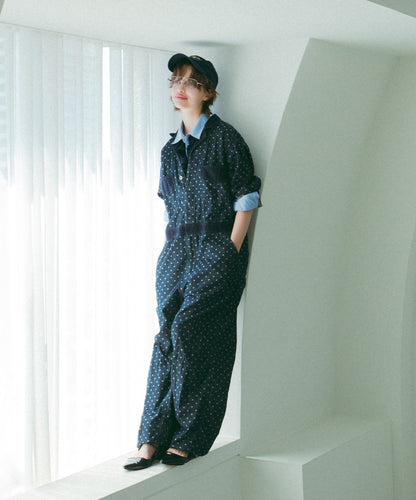 Polca Dot Denim Work Overalls