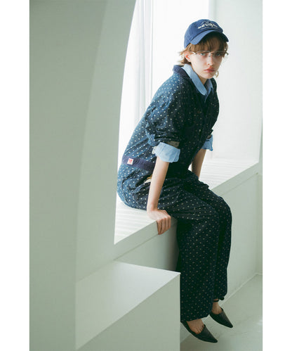 Polca Dot Denim Work Overalls