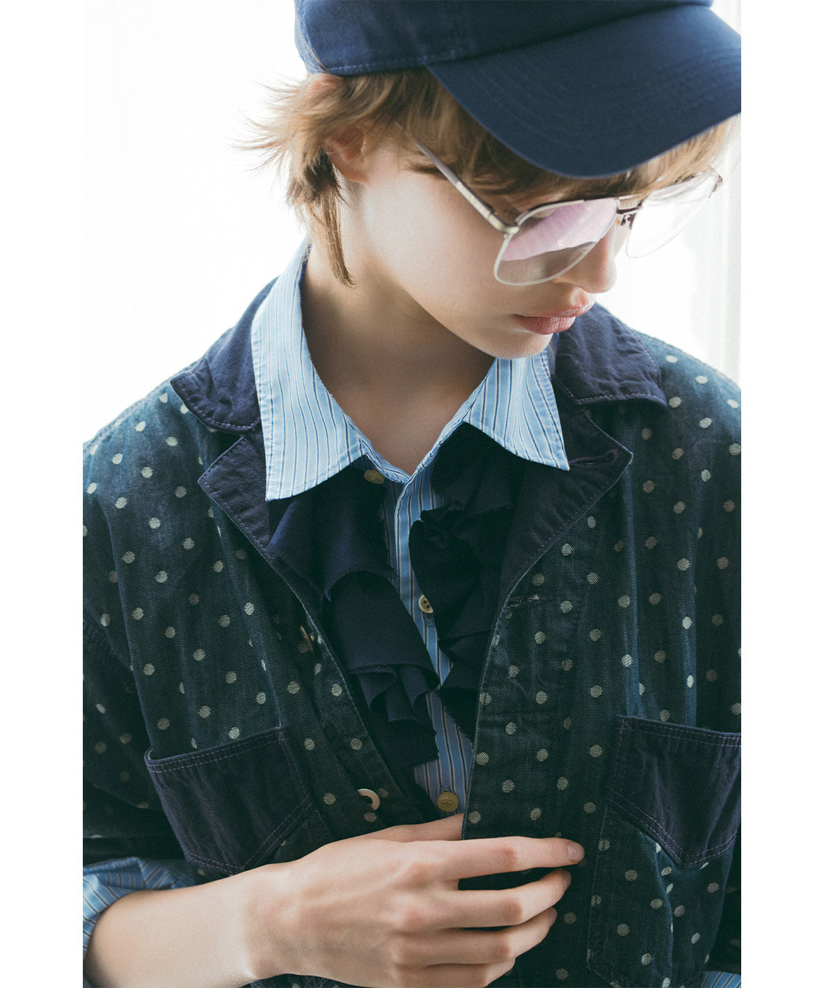Polca Dot Denim Work Overalls