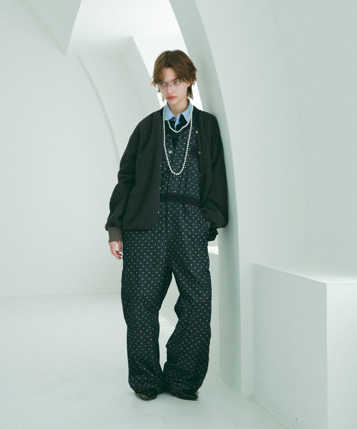 Polca Dot Denim Work Overalls