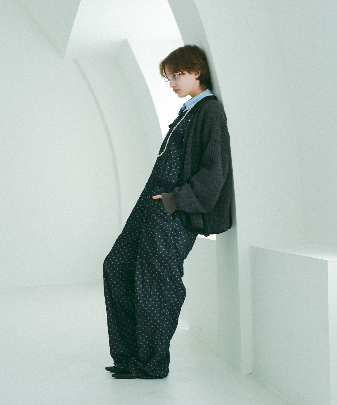 Polca Dot Denim Work Overalls