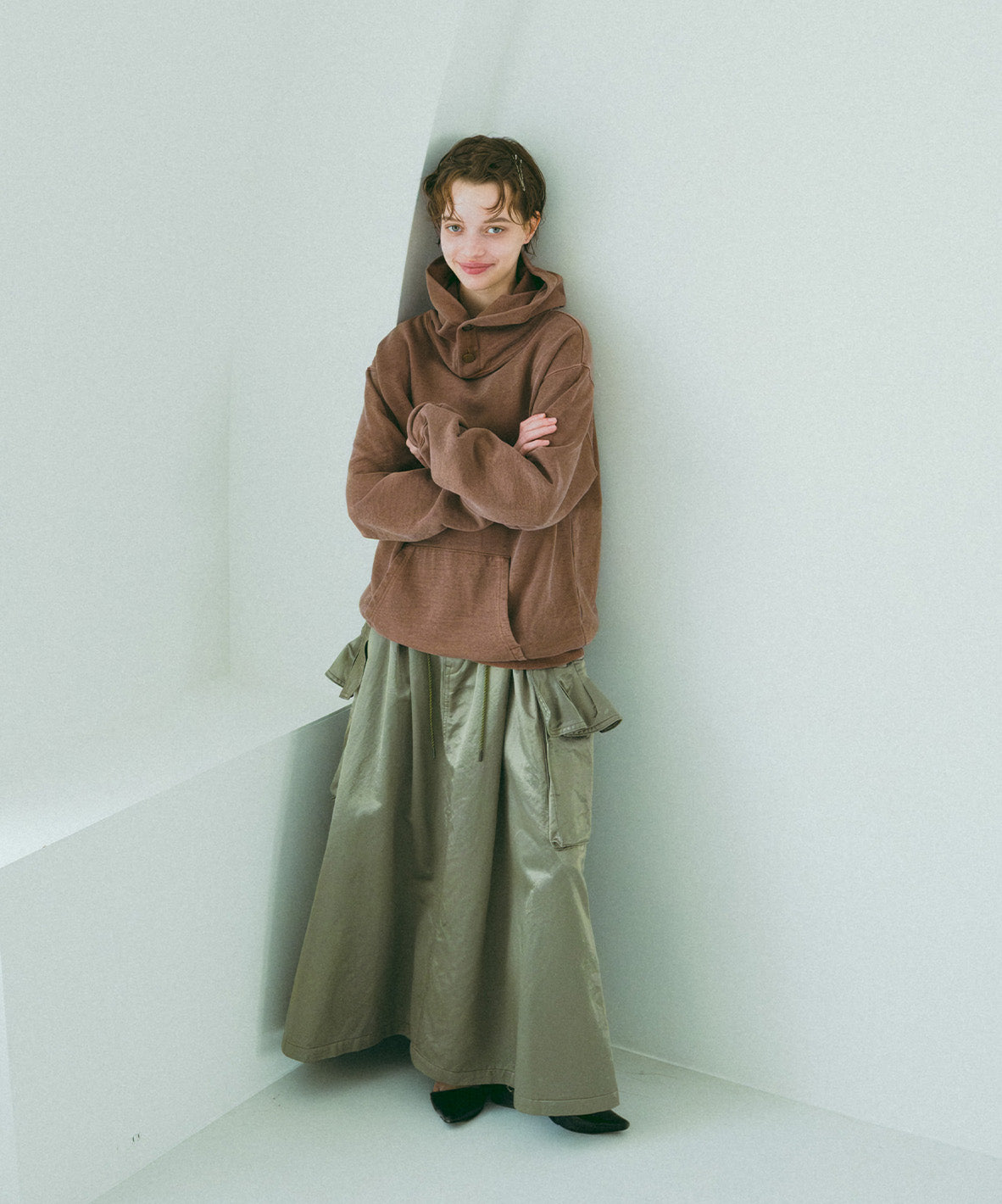 Ruffle Flap Skirt