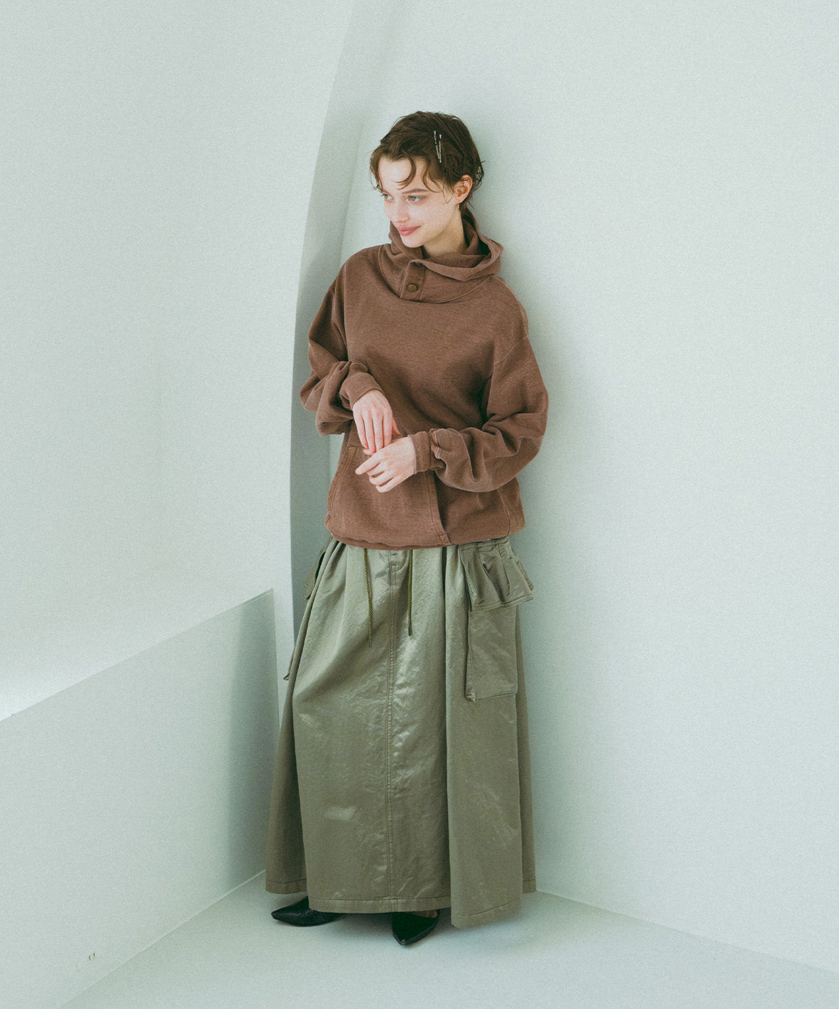Ruffle Flap Skirt