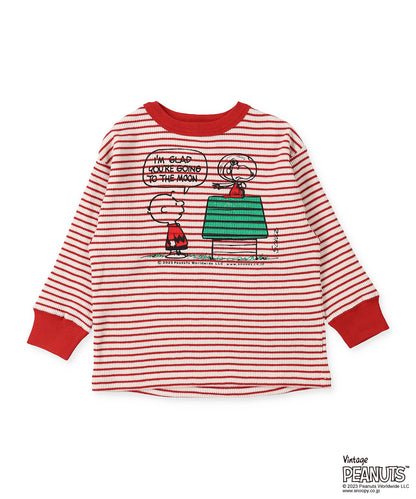 Striped Waffle SNOOPY SPACE TEE