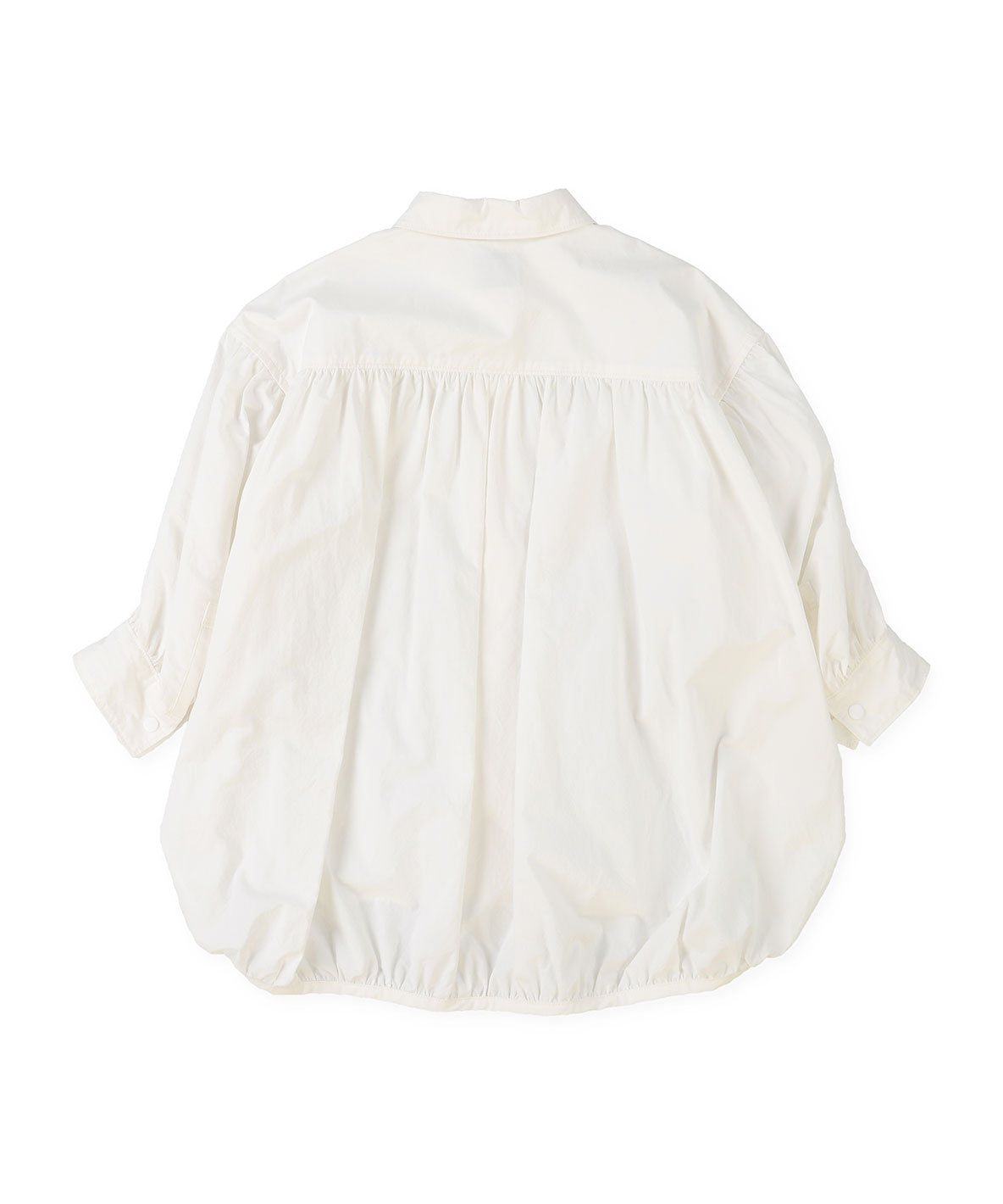 Typewriter Cloth Long Ballooned Shirt