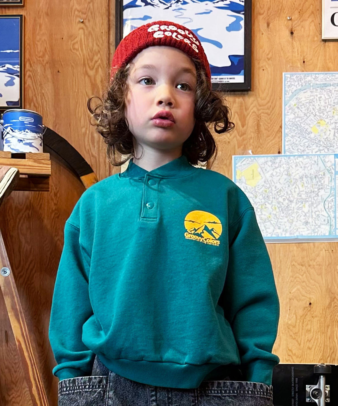 Pile DINOSAUR Pullover Sweatshirt