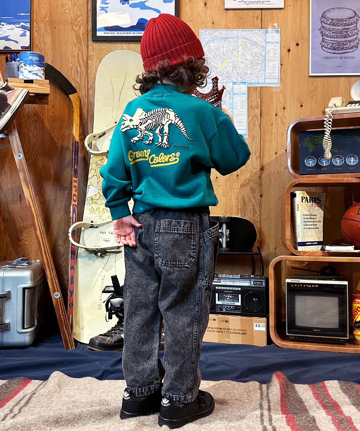 Pile DINOSAUR Pullover Sweatshirt