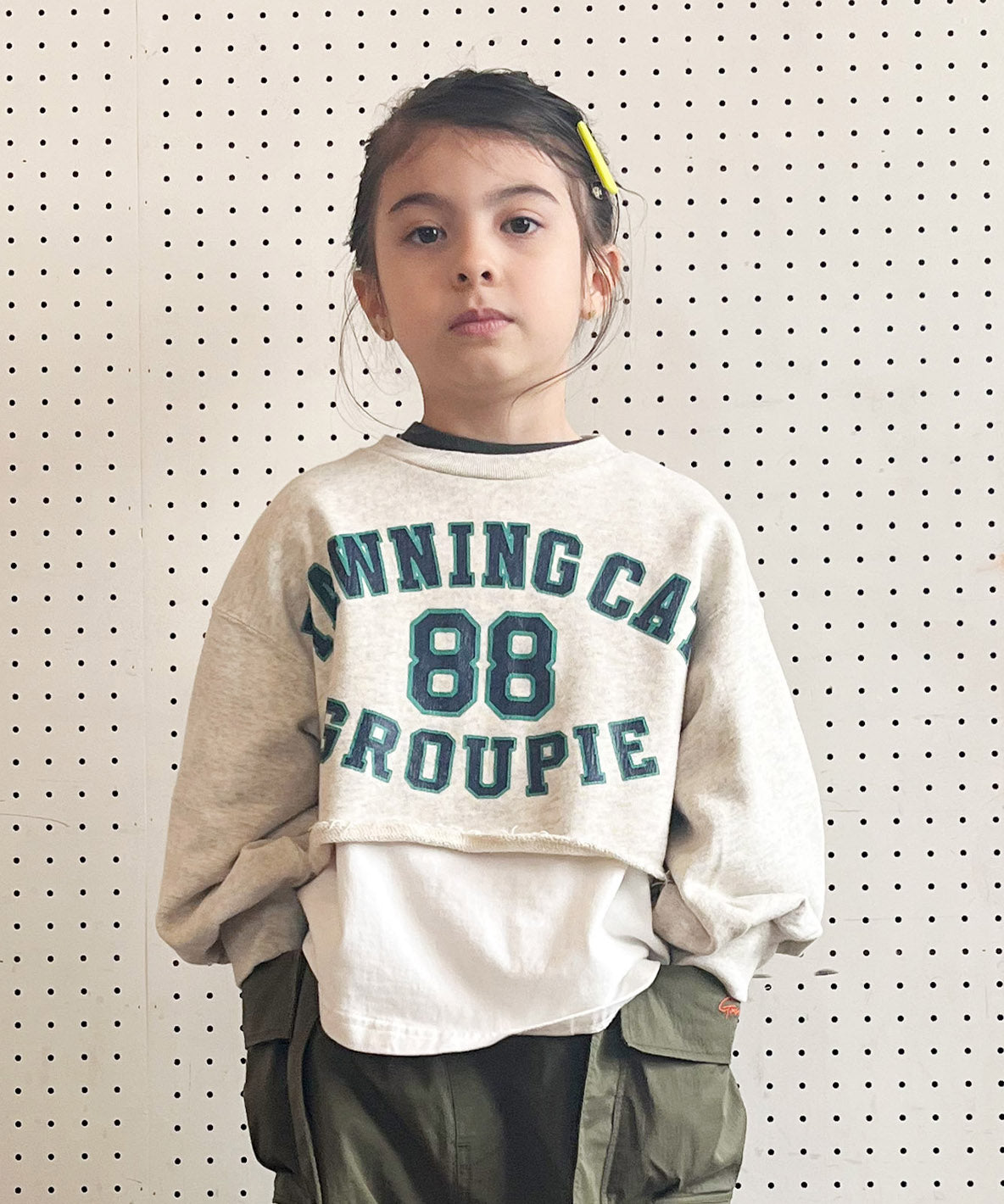 Pile Short Sweatshirt