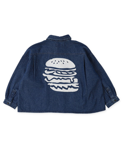 8oz Denim HAMBURGER Big Shirt