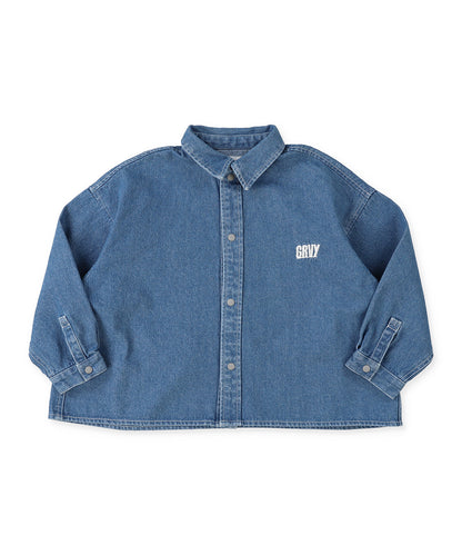 8oz Denim HAMBURGER Big Shirt