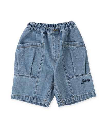 Denim Side Pocket Shorts
