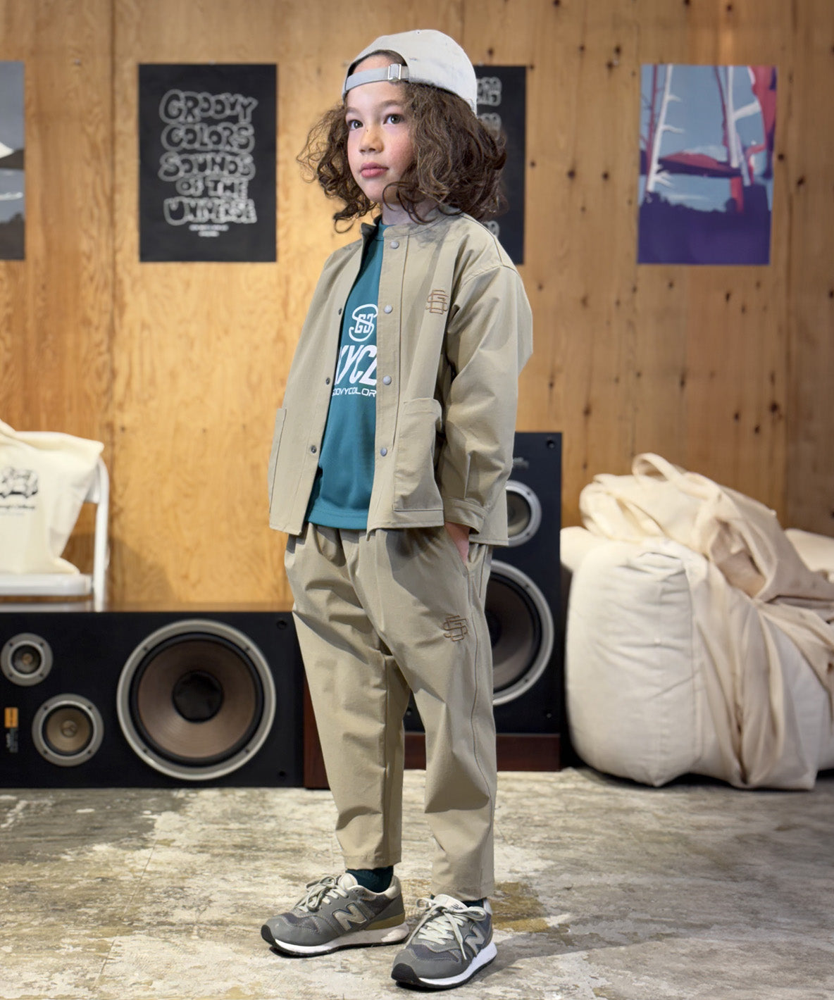 Nylon 4way Band Collar Shirt