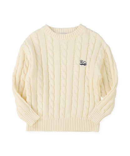 GROOVY Crewneck Cable Knit
