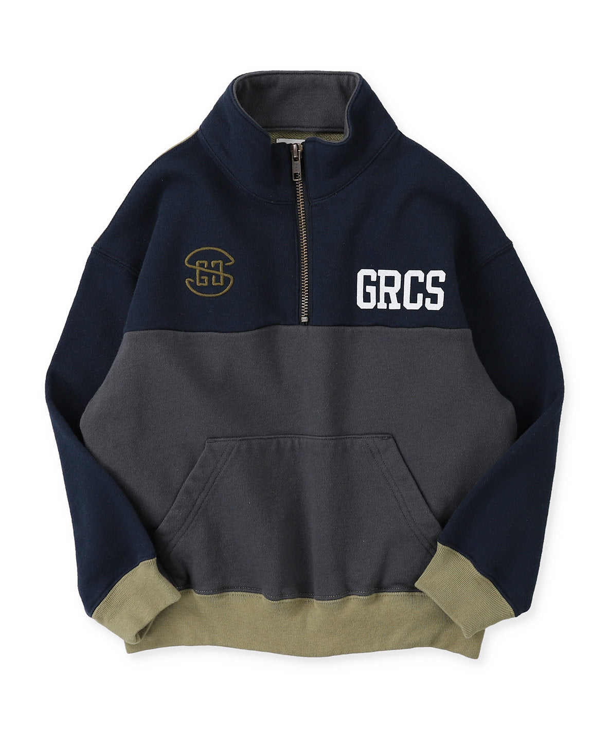 Multi Color Half Zip Sweatshirt