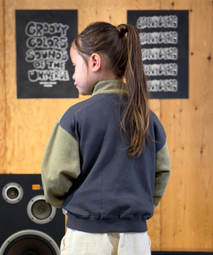 Multi Color Half Zip Sweatshirt