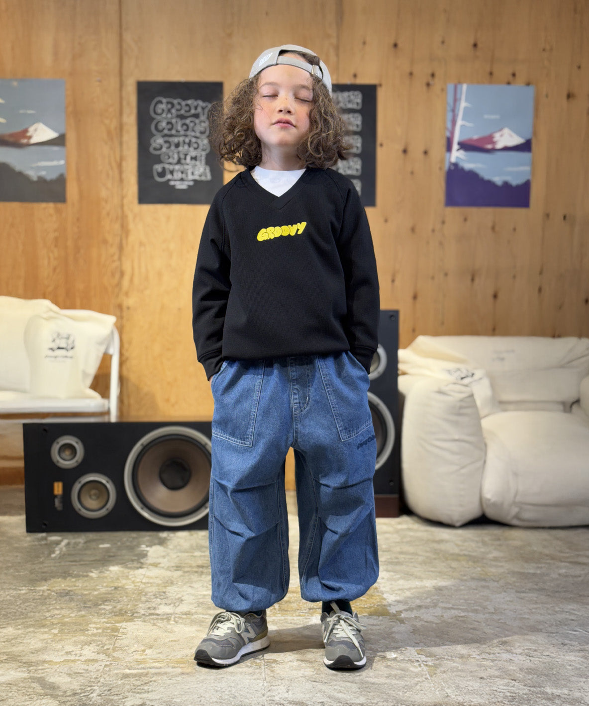 PTT Waffle V-neck Pullover