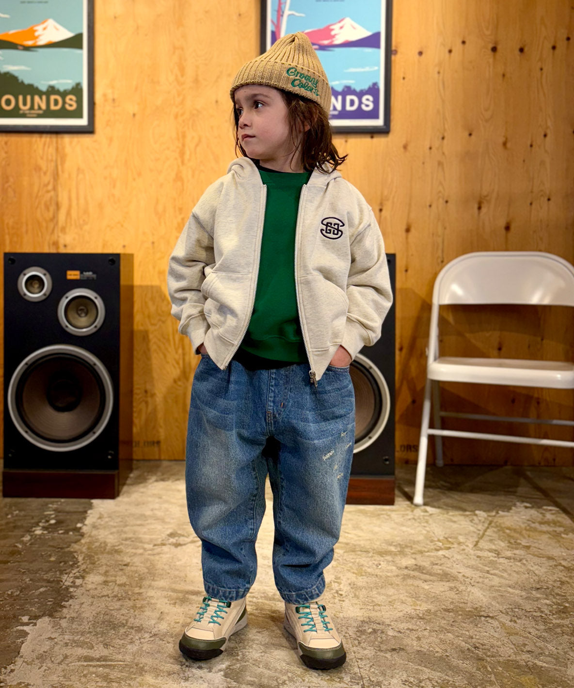 GROOVY COLORS Zip-up Sweat Hoodie