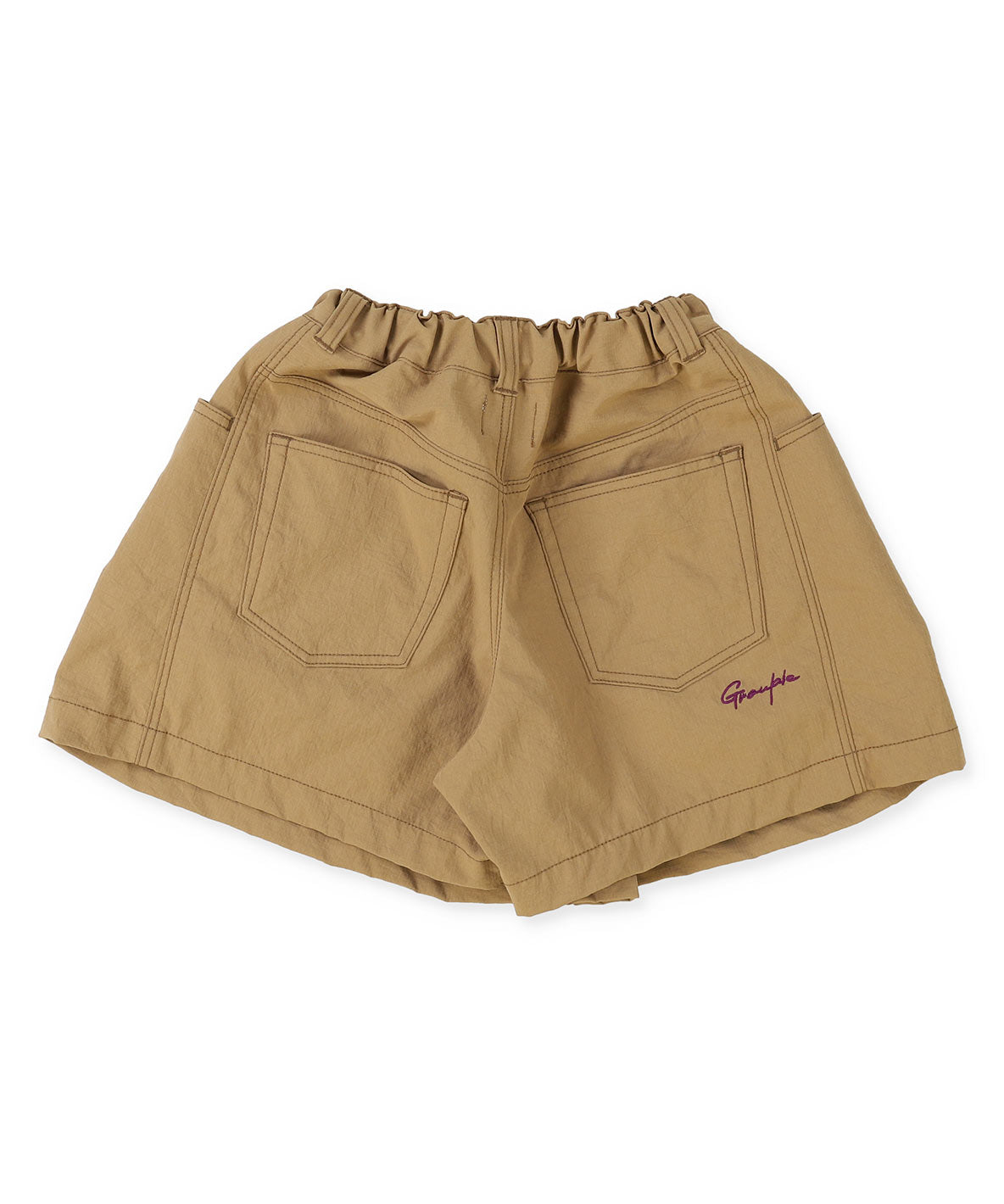 Water-repellent Wrap Front Culottes