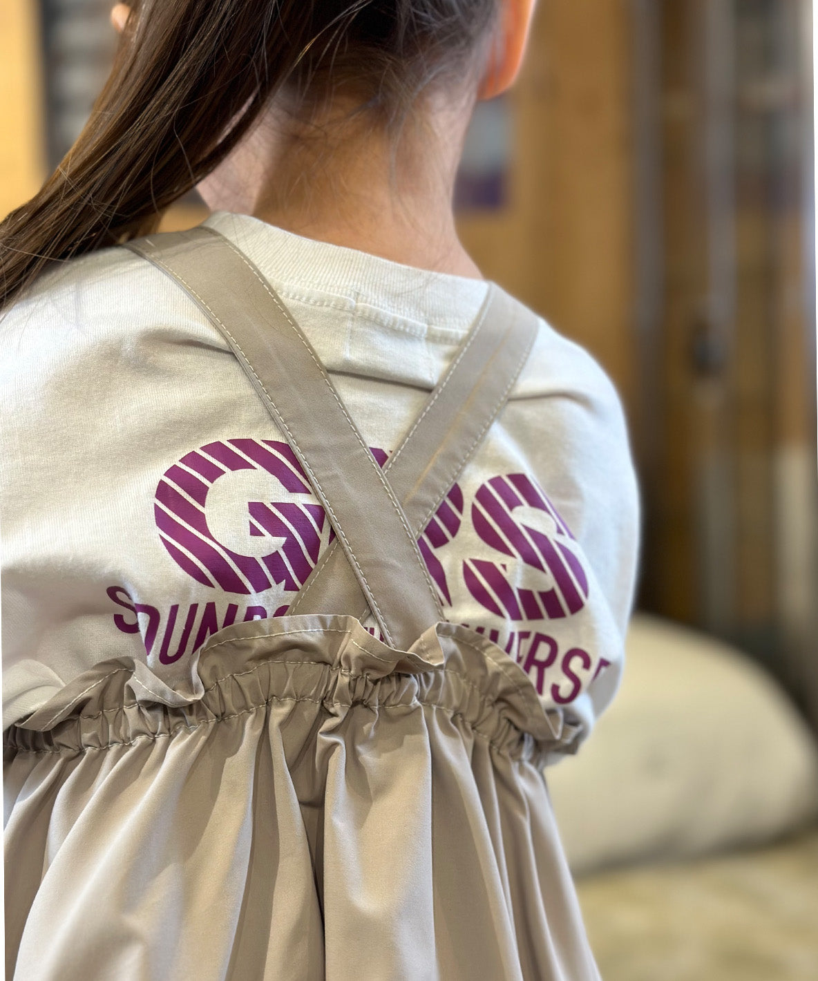 Water-repellent Salopette Skirt