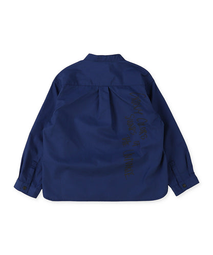 Broadcloth Band Collar Shirt