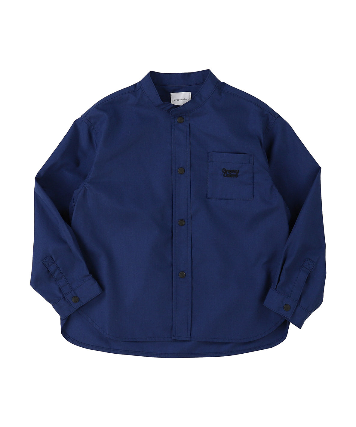 Broadcloth Band Collar Shirt