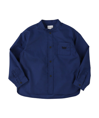 Broadcloth Band Collar Shirt