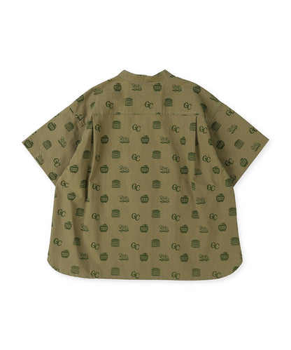 GC Patterned Band Collar Shirt