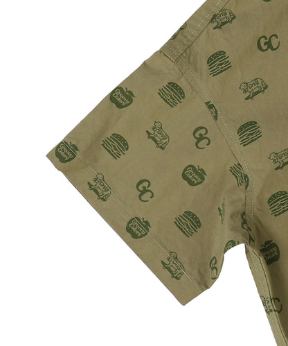 GC Patterned Band Collar Shirt