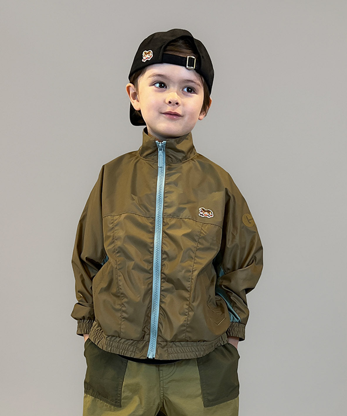 Recycled Polyester 2tone Zip Jacket