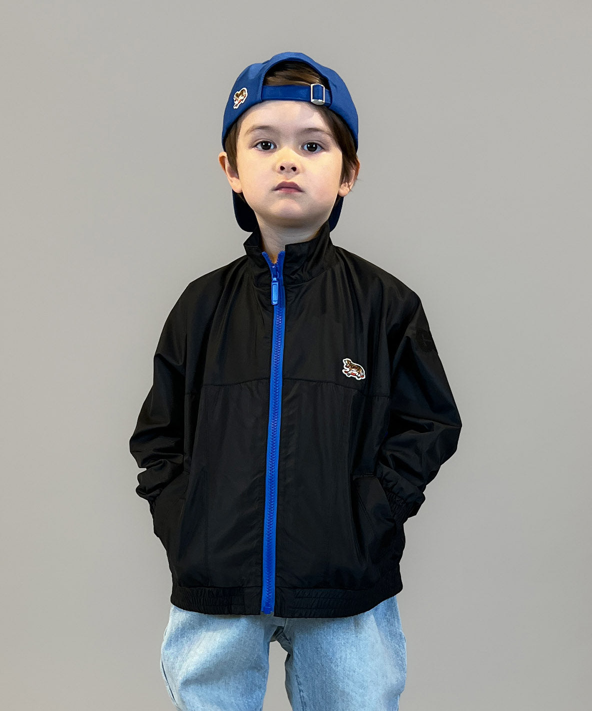 Recycled Polyester 2tone Zip Jacket