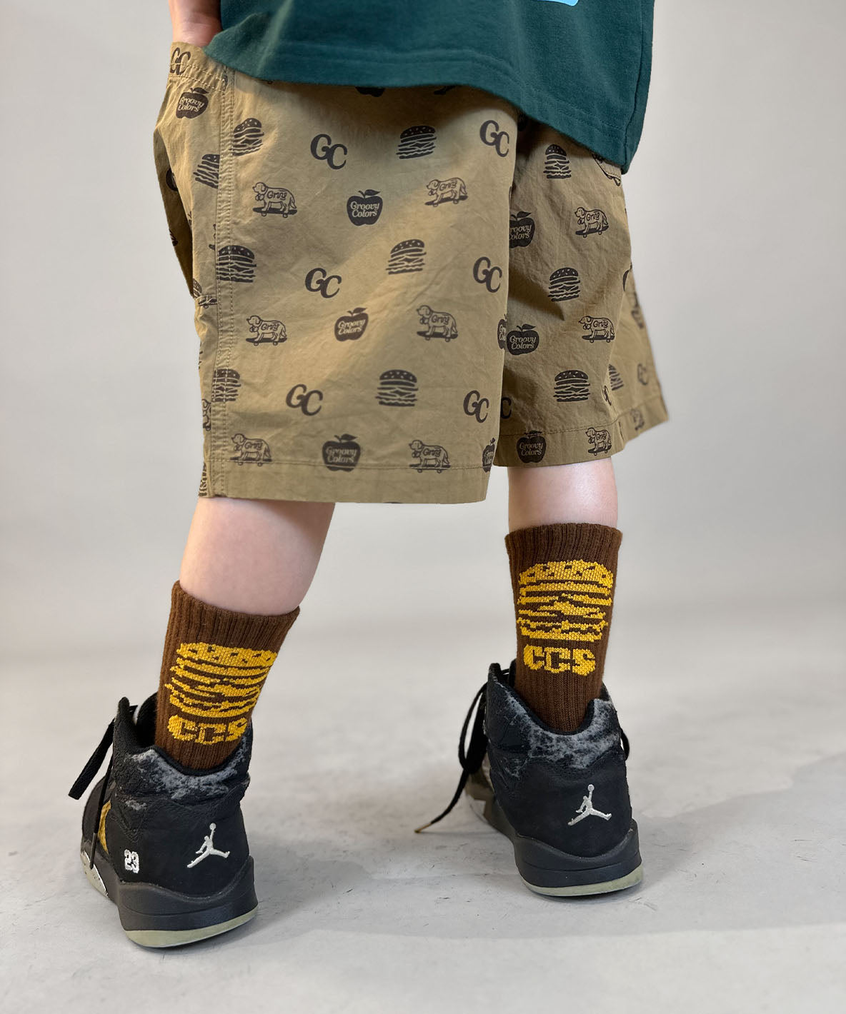 GC Patterned Side Pocket Shorts