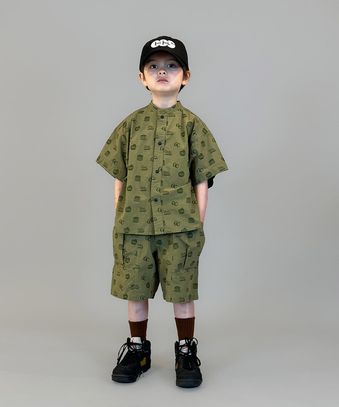 GC Patterned Side Pocket Shorts