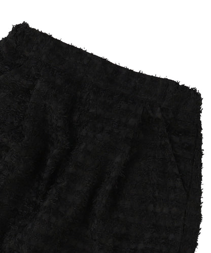 Sheer Shaggy Jacquard Long Pants