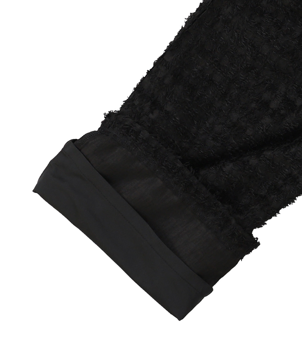 Sheer Shaggy Jacquard Long Pants