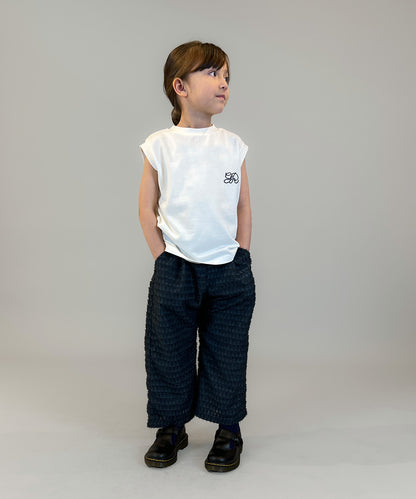 Sheer Shaggy Jacquard Long Pants