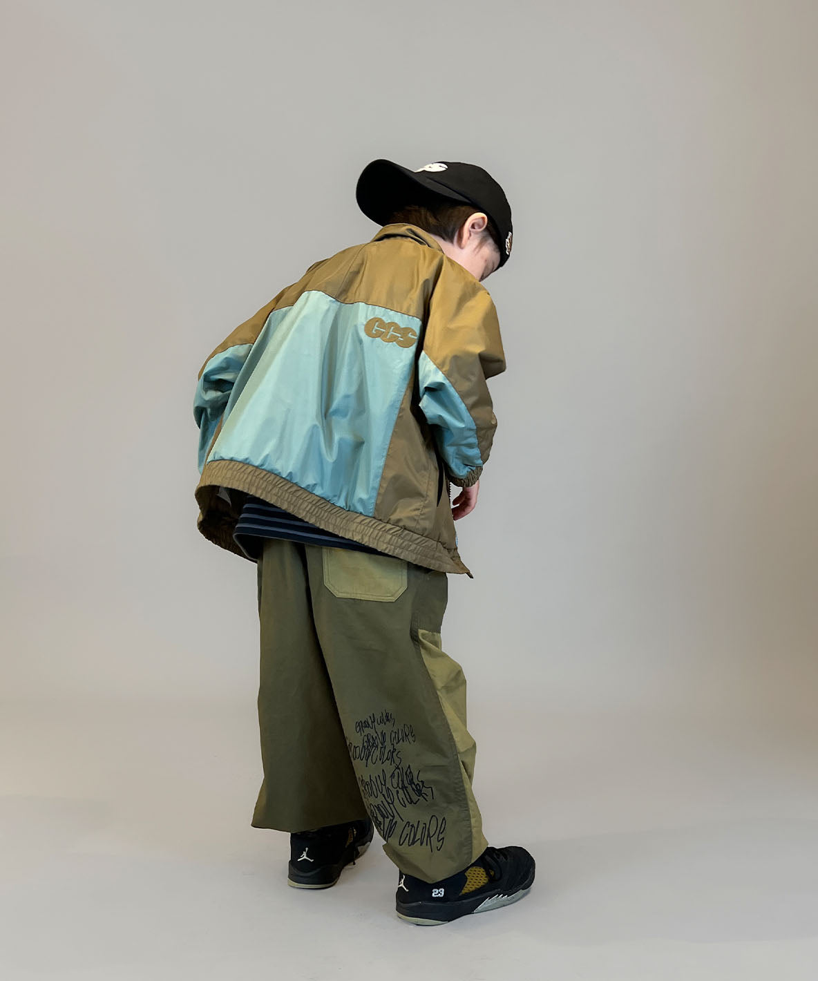 Compact Weather Cloth 2tone Long Pants