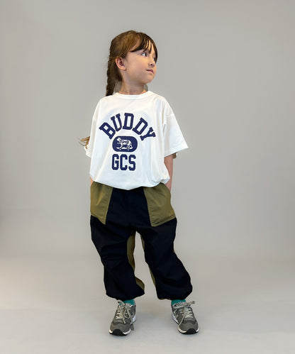 Compact Weather Cloth 2tone Long Pants