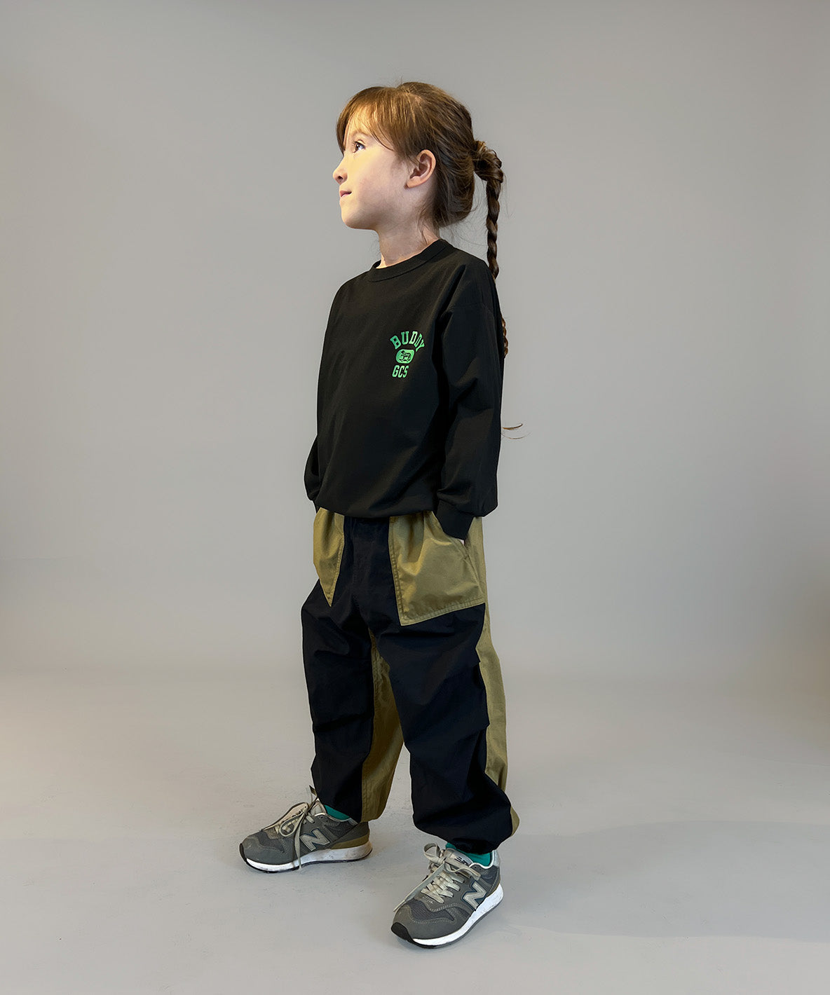 Compact Weather Cloth 2tone Long Pants