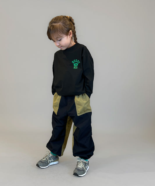 Compact Weather Cloth 2tone Long Pants