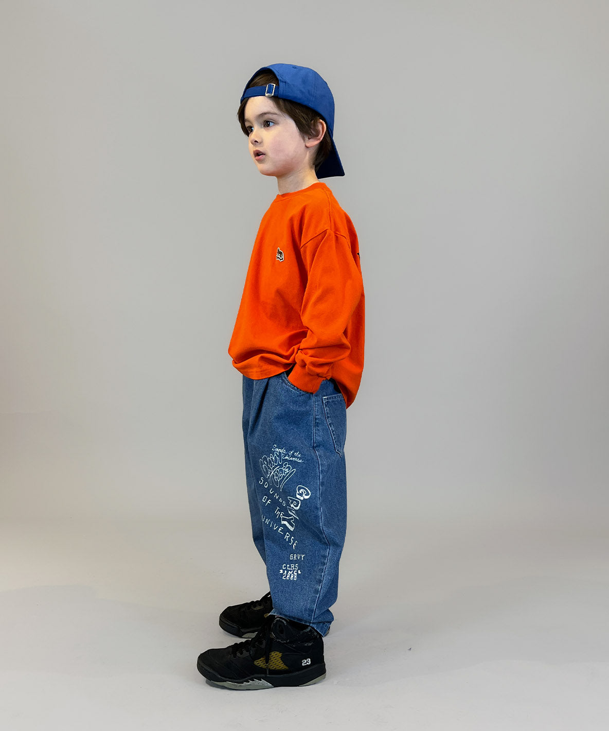 8oz Denim Graffiti Ballooned Long Pants