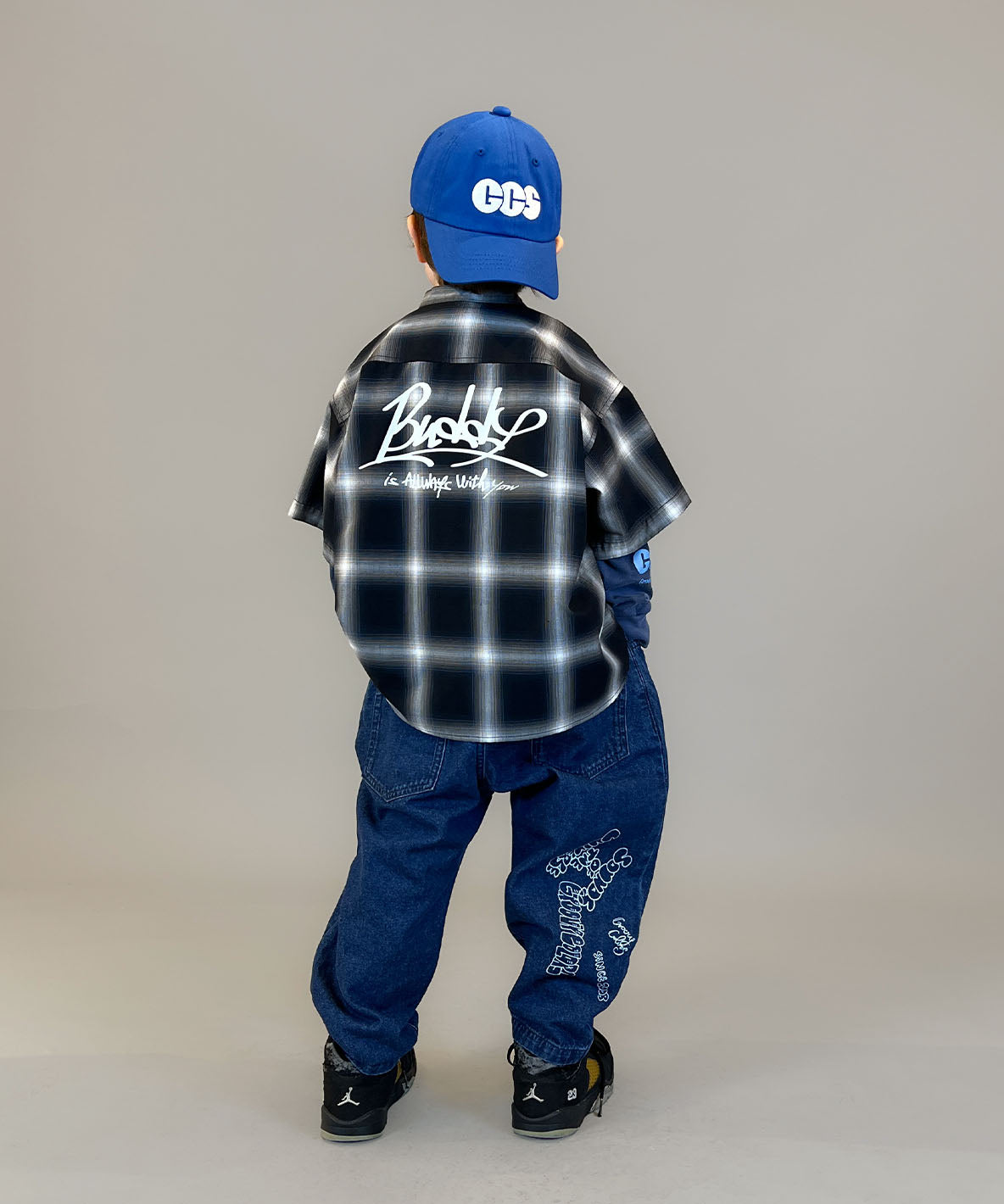 8oz Denim Graffiti Ballooned Long Pants