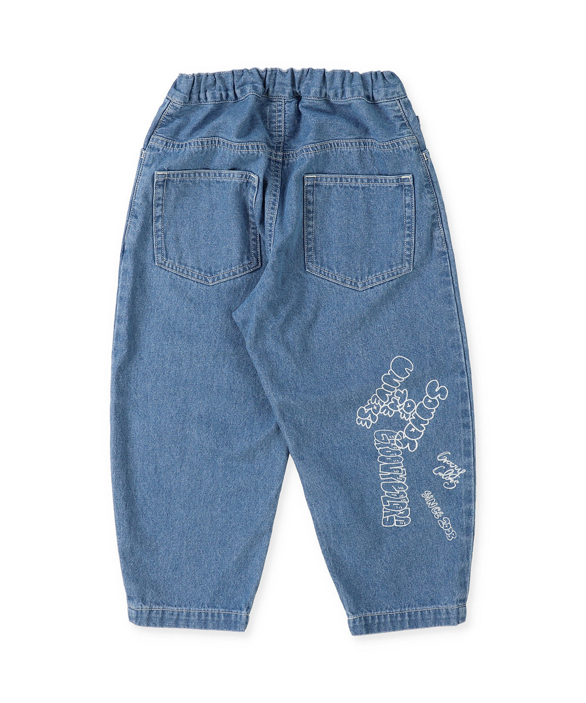 8oz Denim Graffiti Ballooned Long Pants
