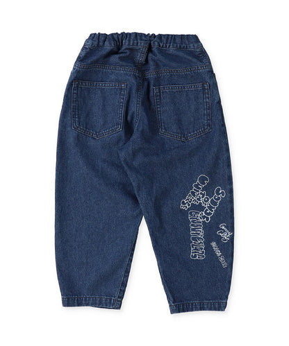 8oz Denim Graffiti Ballooned Long Pants