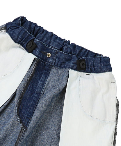 8oz Denim Graffiti Ballooned Long Pants