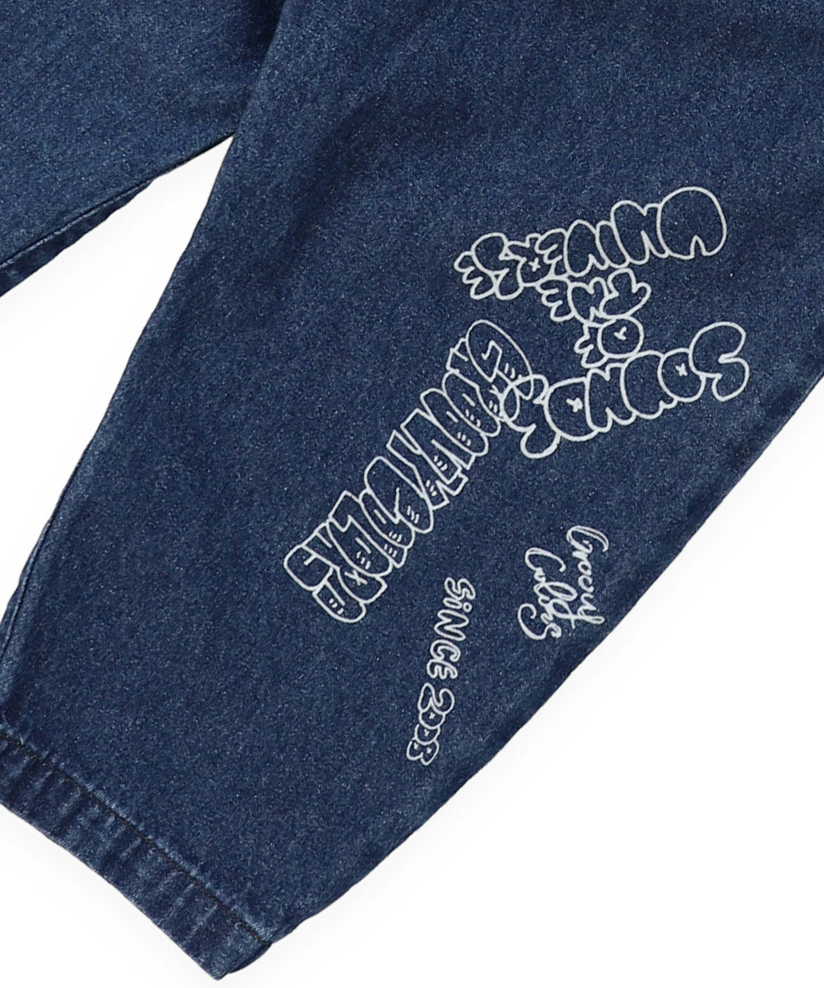 8oz Denim Graffiti Ballooned Long Pants