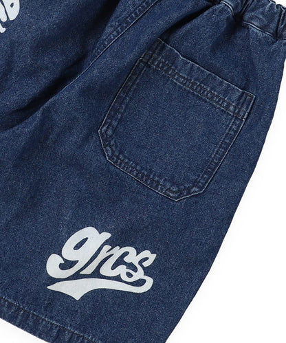 8oz Denim Graffiti Twisted Shorts